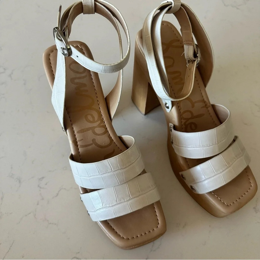 Sam Edelman Rosalind Platform Block Heel Sandal Size: 7.5 - Picture 3 of 8